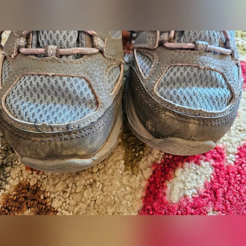 Merrell Kids Gray and Pink Hiking Boots
